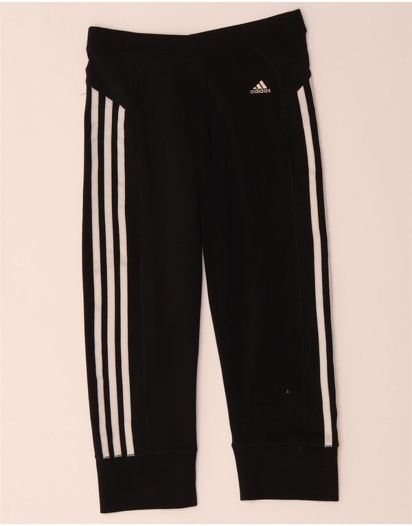 Adidas Femmes Climacool Capri Leggings UK 10 Petit Noir Polyester