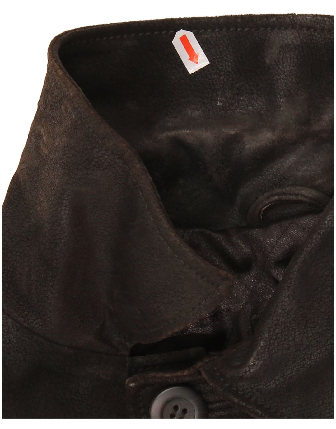 VINTAGE Veste en cuir homme UK 42 XL Cuir marron