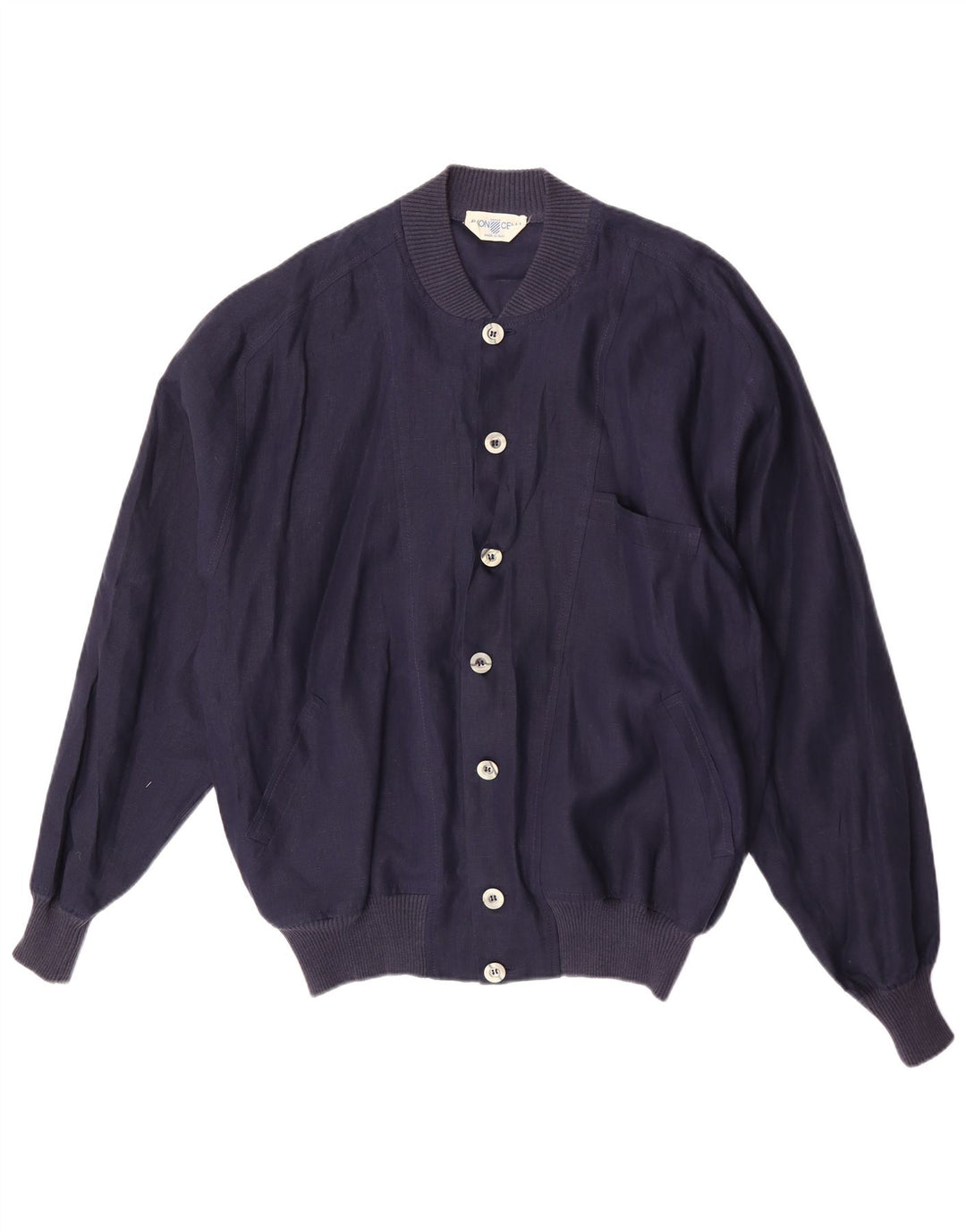 Avon Celli Veste Bomber Coupe Ample pour Homme IT 46 Petit Lin Bleu Marine