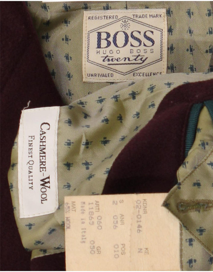 Hugo Boss Veste Blazer 2 Boutons Homme EU 50 Grand Cachemire Bordeaux