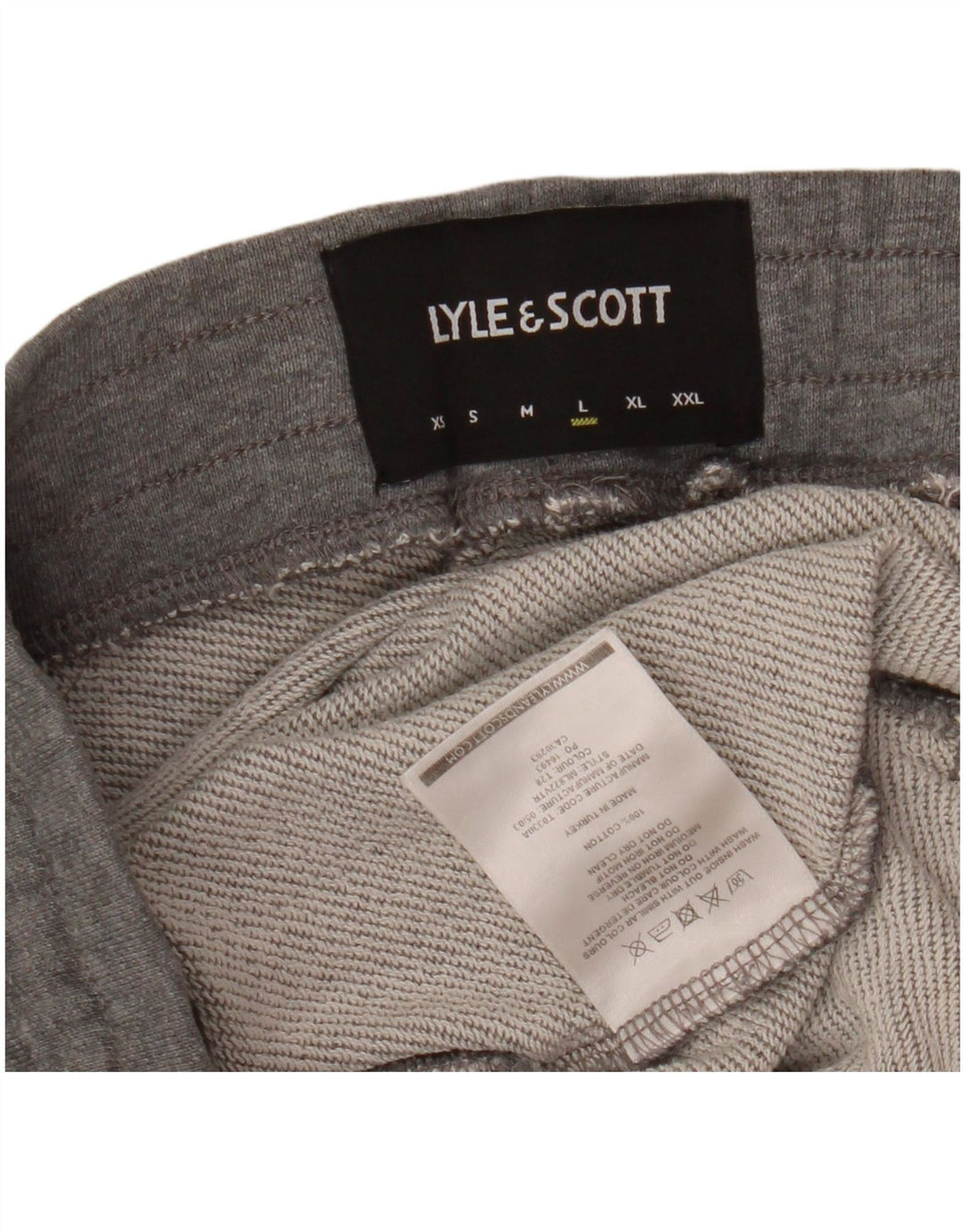 LYLE & SCOTT Pantalon de Survêtement Homme Joggers Large Gris Coton