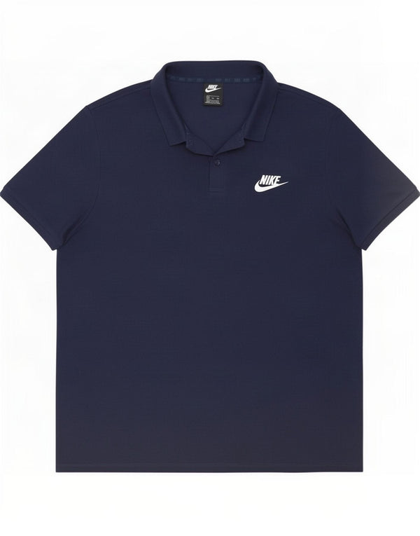 Nike Polo Homme 2XL Bleu Marine Coton