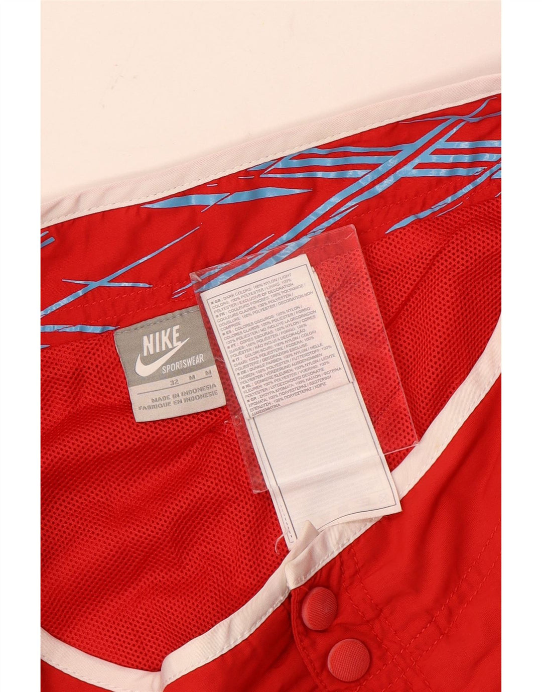 Nike Short de bain pour homme en polyester color block rouge moyen