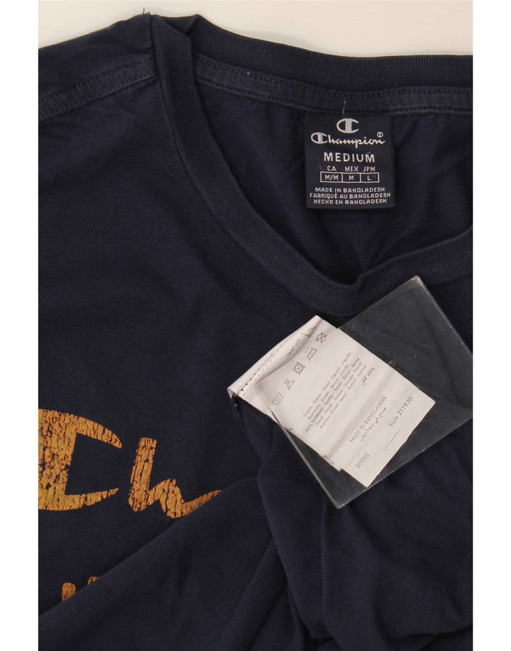 Champion Haut graphique à manches longues pour homme en coton bleu marine moyen