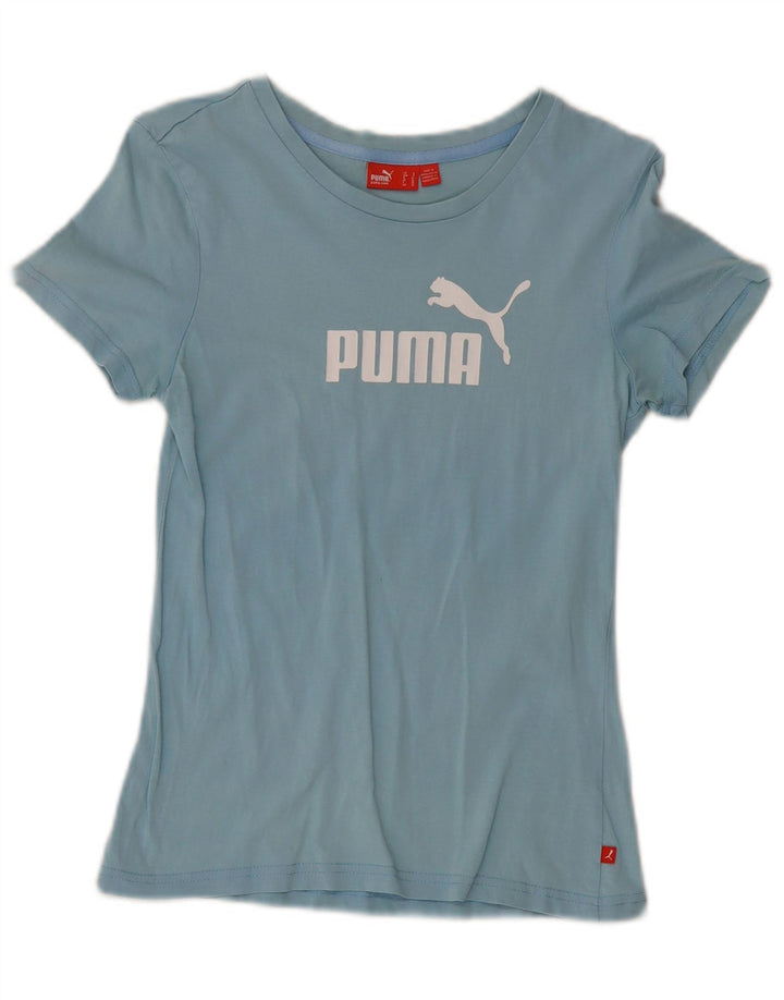 Puma T-shirt graphique pour femme UK 10 Small Bleu