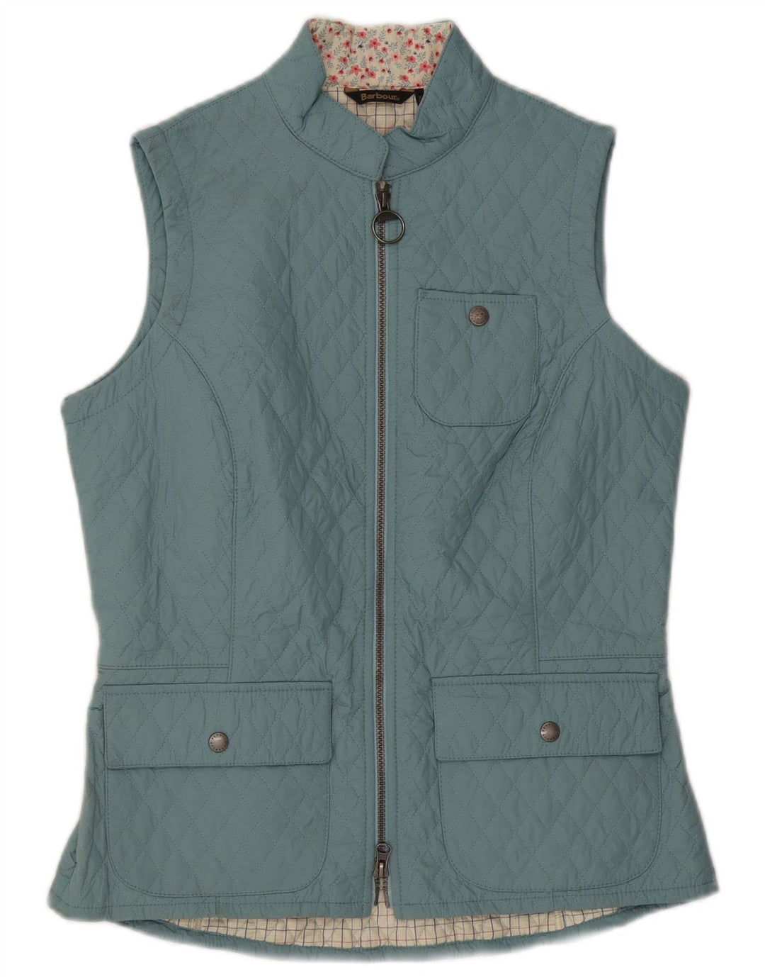 Barbour Gilet matelassé pour femme UK 12 Bleu moyen Polyamide