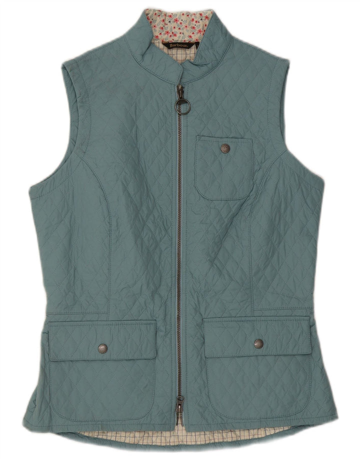 Barbour Gilet matelassé pour femme UK 12 Bleu moyen Polyamide