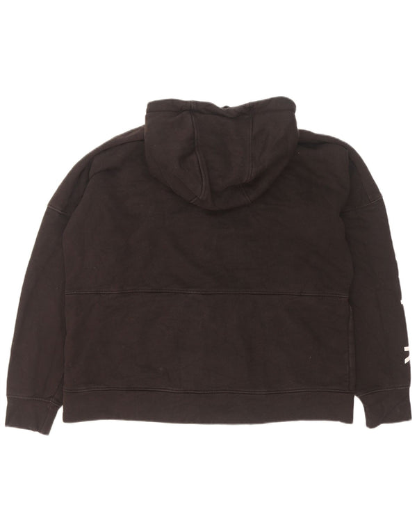 Nike Pull à capuche zippé graphique pour homme XL en coton noir