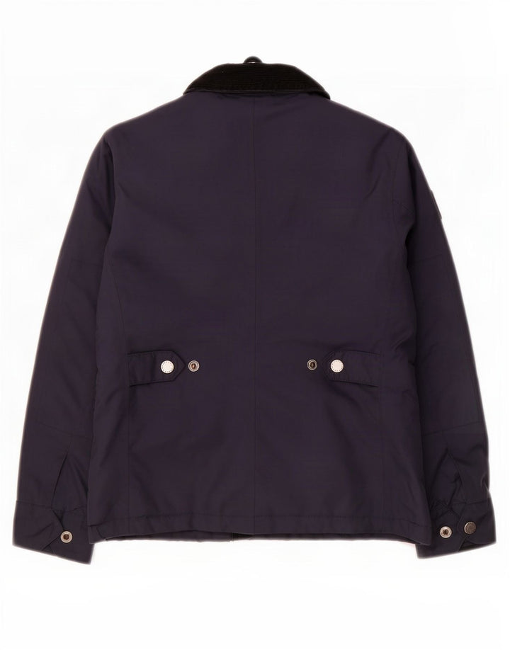 Barbour Boys Racer Jacket 6-7 ans Petit Bleu Marine Polyester