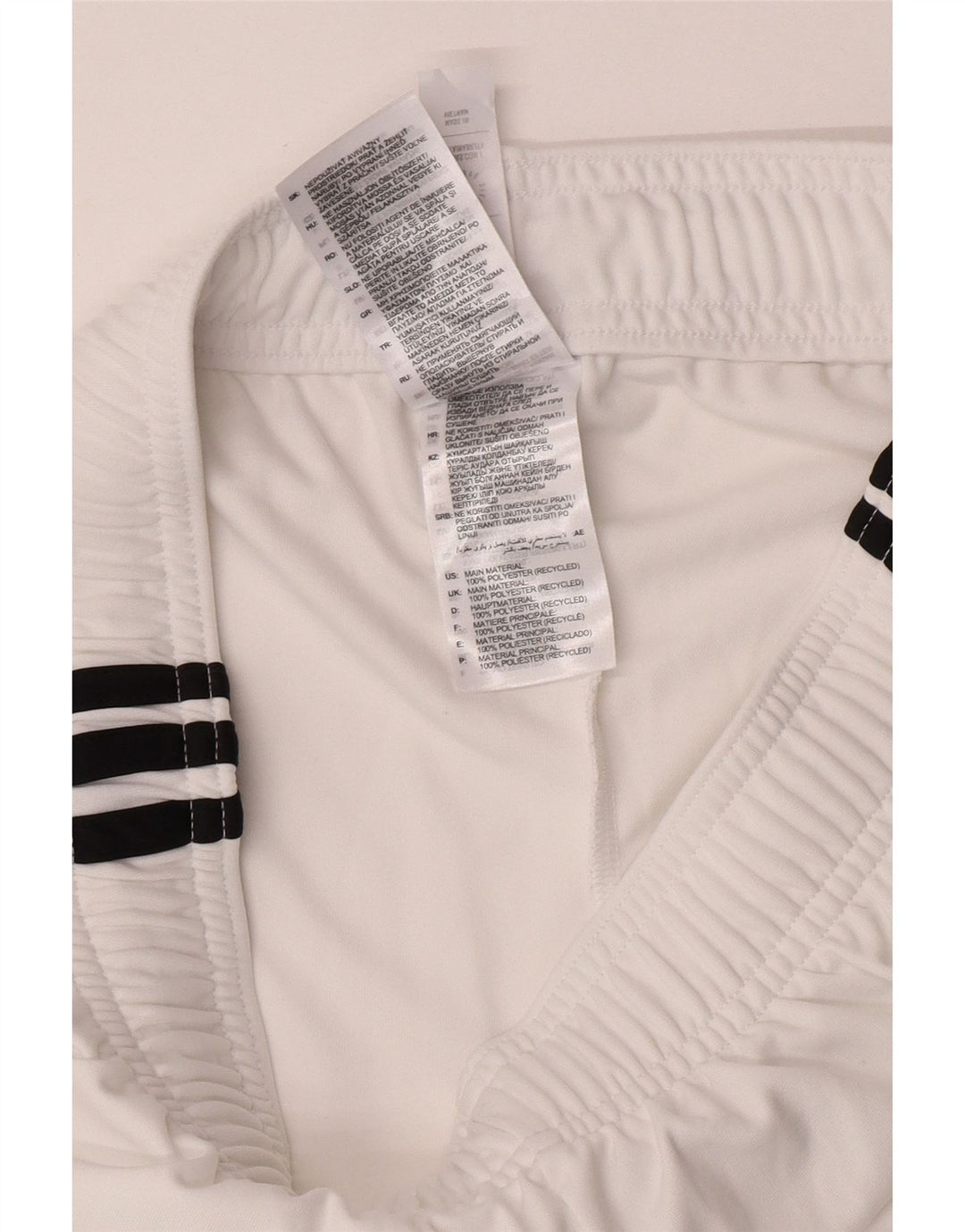 Adidas Short de Sport Manchester United Homme Blanc Moyen Polyester