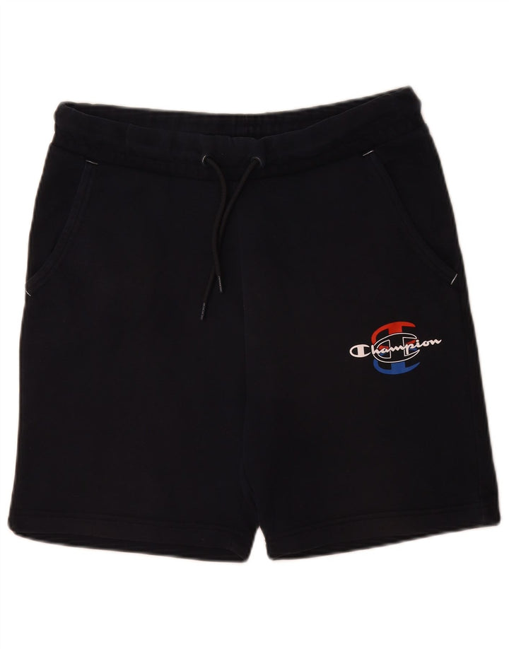 Champion Short de Sport Graphique Homme Bleu Marine Moyen