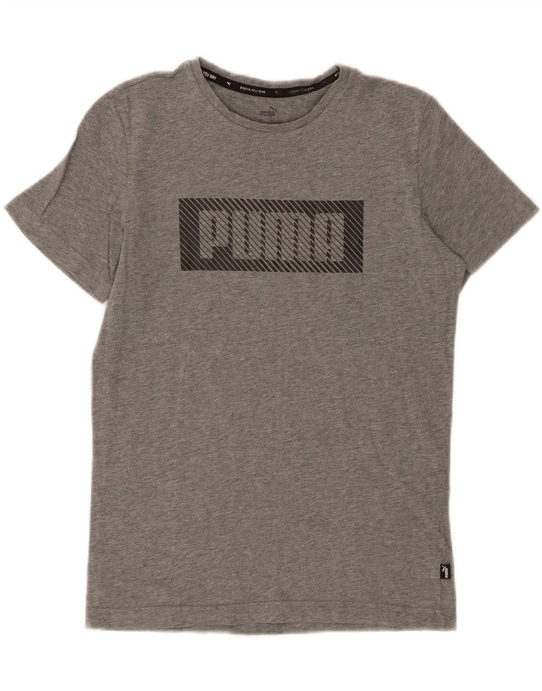 Puma T-Shirt Graphique Garçon 13-14 Ans Grand Gris Coton