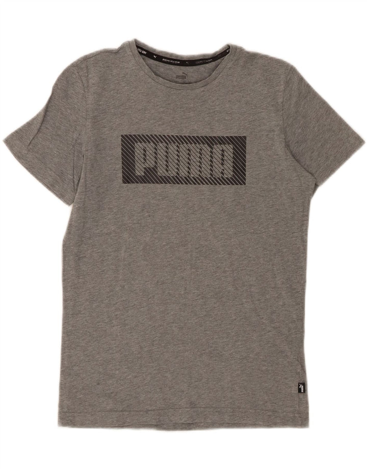 Puma T-Shirt Graphique Garçon 13-14 Ans Grand Gris Coton