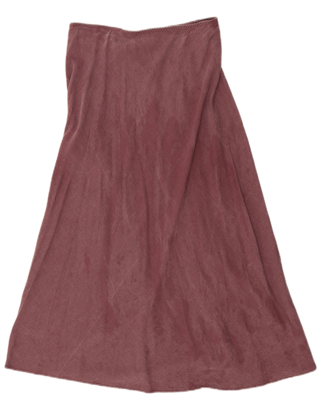 Zara Femme Jupe Midi Taille Haute W28 Marron Moyen