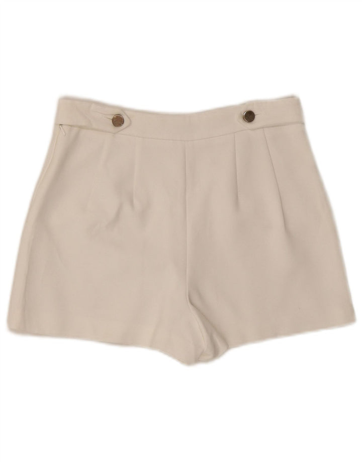 Pantalon chaud taille haute Trafaluc Femme Zara Petit W26 Blanc Polyester