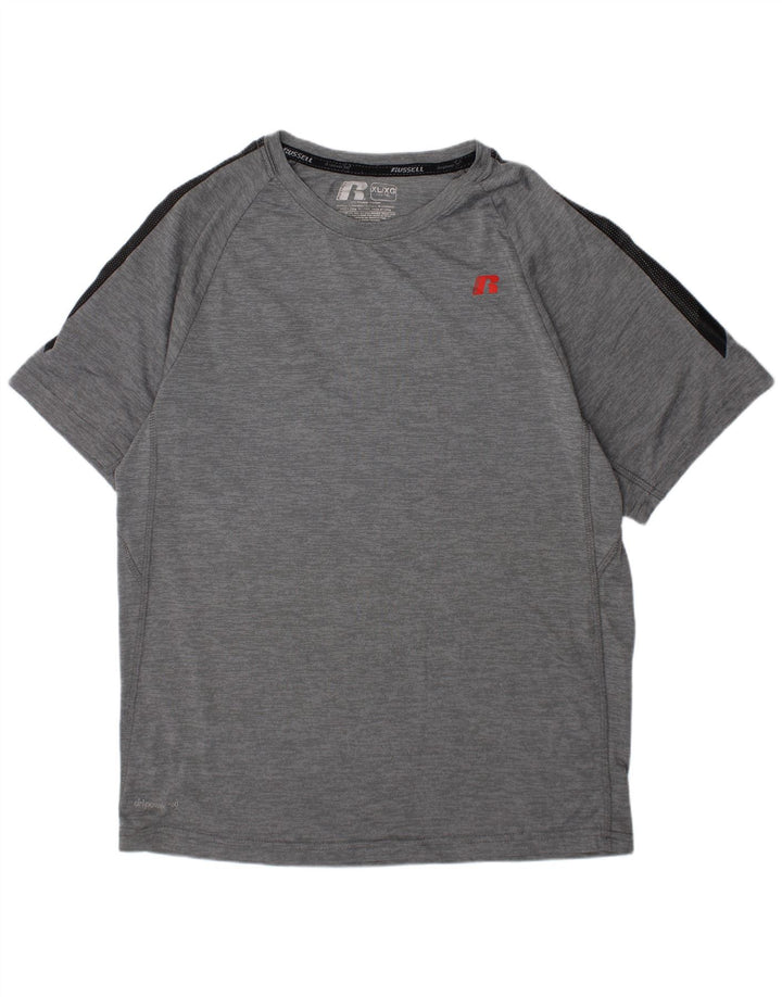 RUSSELL ATHLETIC T-Shirt Dri-Power Garçon 14-15 Ans XL Gris