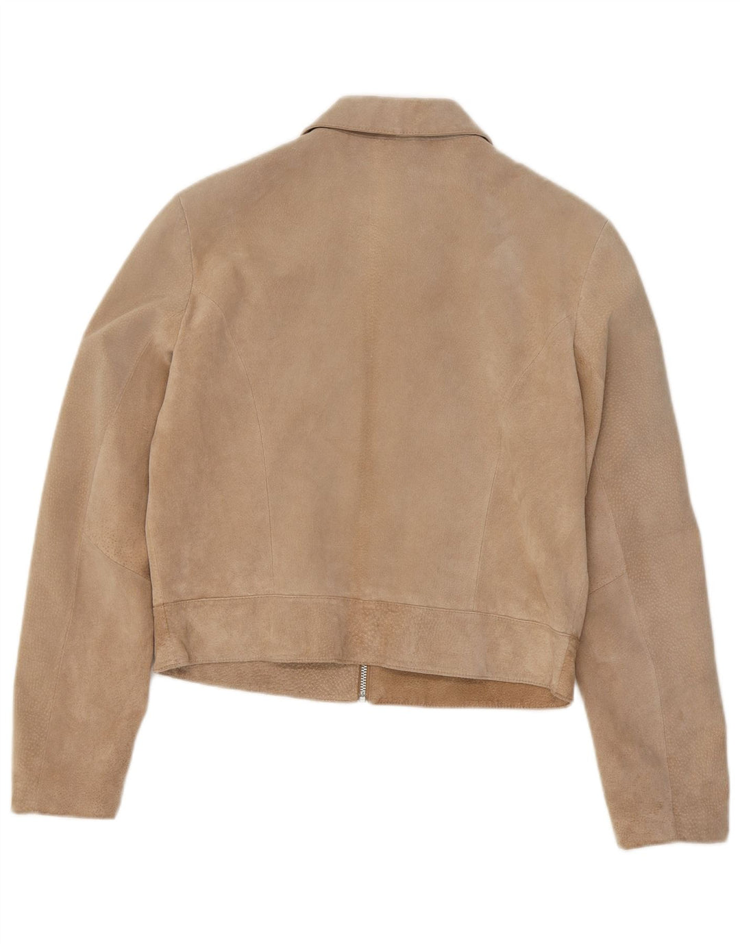 In Extenso Veste courte en daim pour femme UK 18 XL Cuir beige
