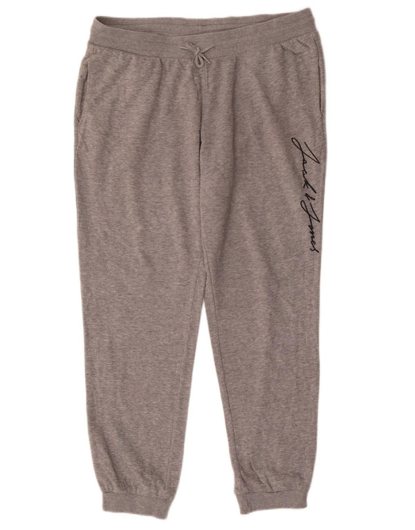 Jack & Jones Pantalon de Survêtement Graphique pour Homme Joggers 2XL Gris Coton