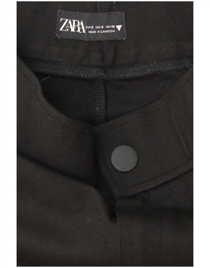 ZARA Pantalon court skinny pour femme Petit W26 L25 Noir