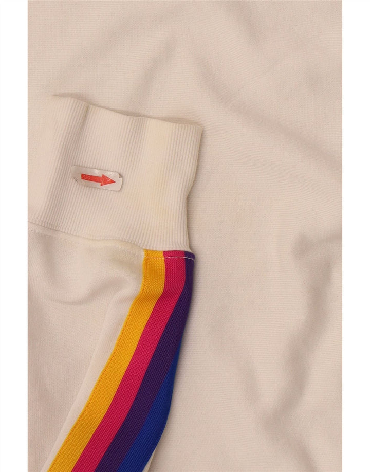 Champion Sweat-shirt court pour femme UK 14 Medium Off White Coton