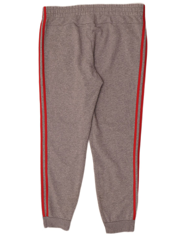 Adidas Pantalon de survêtement pour femme Joggers UK 18 XL Gris Coton