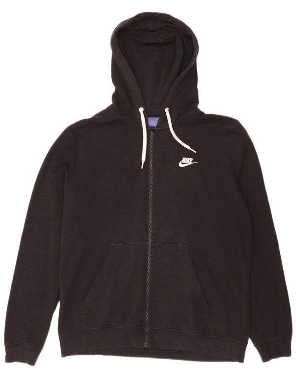 Nike Womens Zip Hoodie Sweater XL Black Cotton