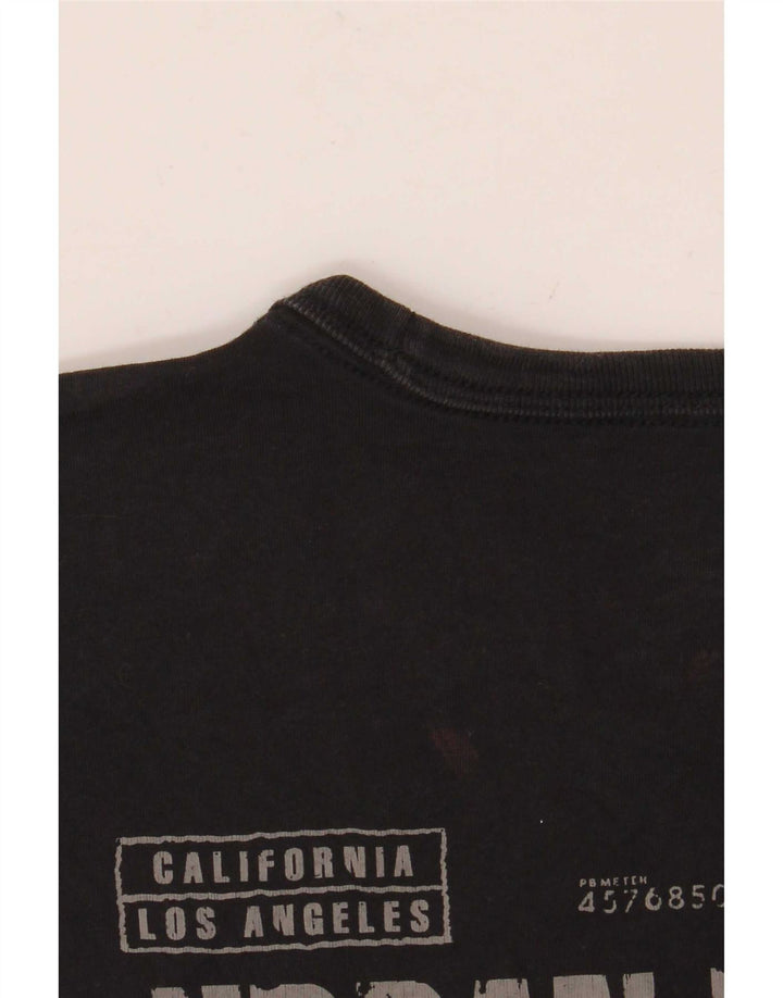 Lee T-Shirt Graphique Coupe Regular Homme Noir Moyen Coton