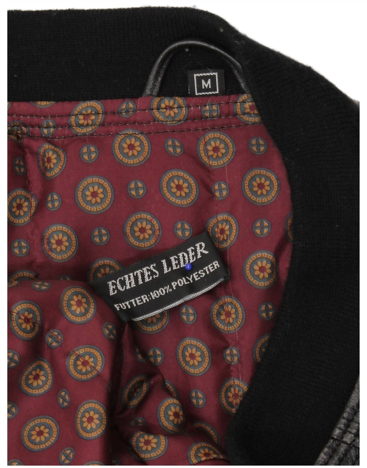 Veste en cuir homme vintage UK 38 Cuir noir moyen