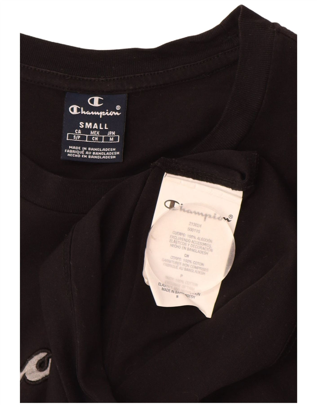 CHAMPION T-Shirt Graphique Homme Petit Noir Coton