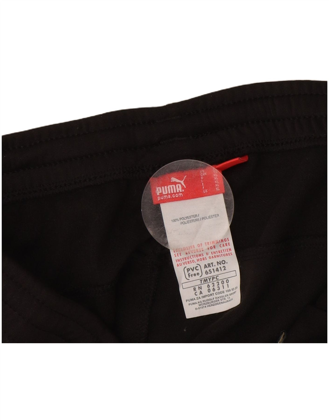 Puma Pantalon de Survêtement Homme XL Noir Polyester