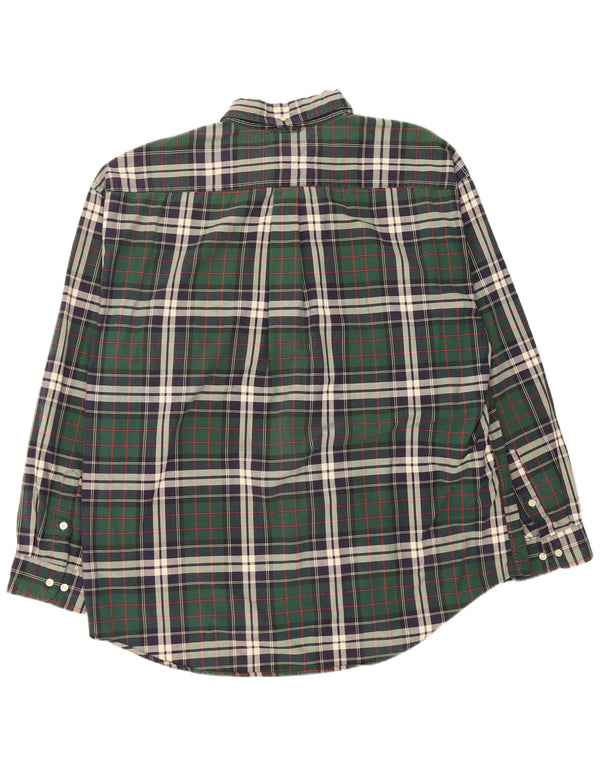 Tommy Hilfiger Chemise en flanelle pour homme 2XL en coton à carreaux vert