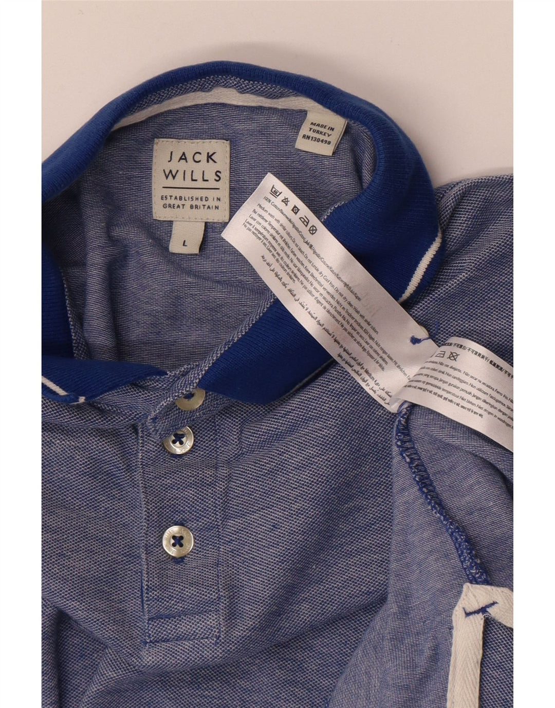 Jack Wills Polo Homme Grand Bleu Coton