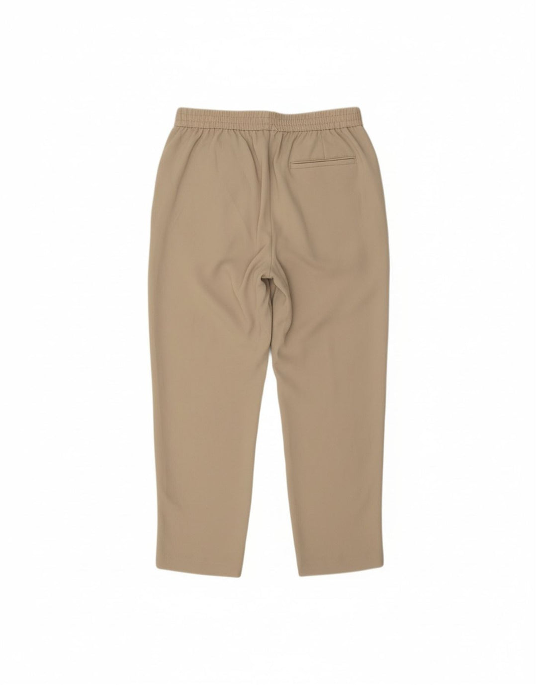 ZARA Womens Straight Cropped Trousers  Large W30 L25  Beige