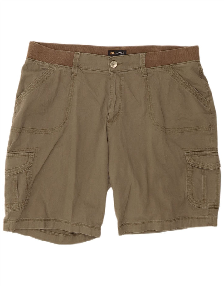 LEE Short cargo coupe décontractée pour femme US 18 2XL W40 Coton kaki