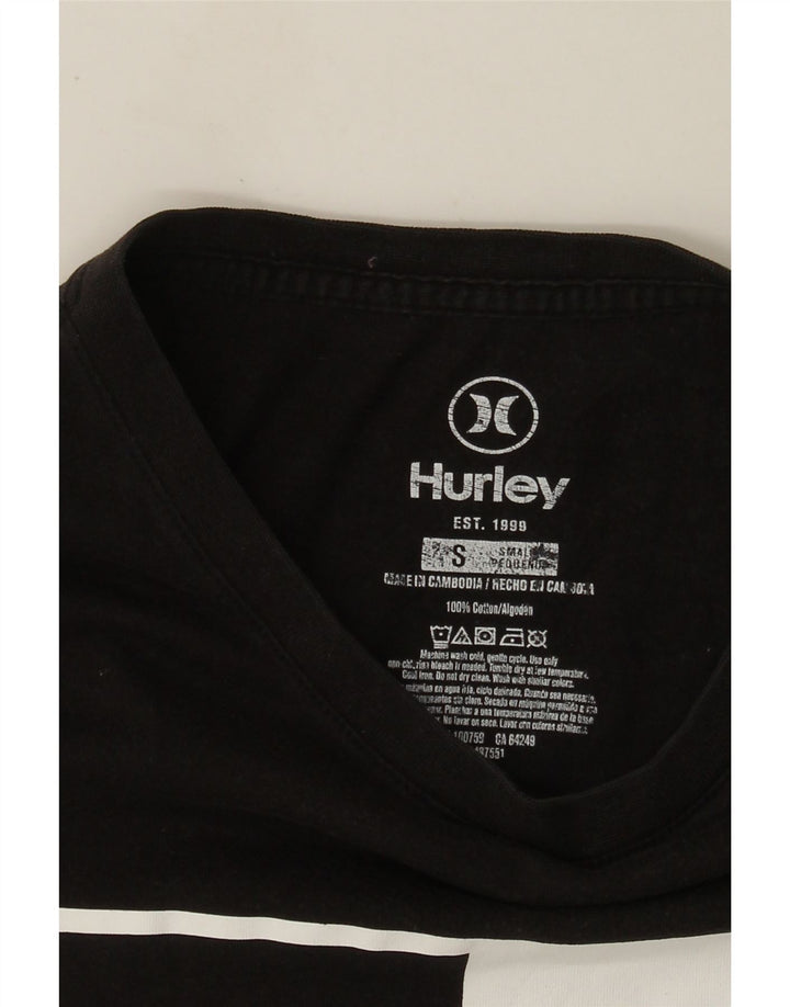 Hurley T-Shirt Graphique Homme Petit Noir Coton