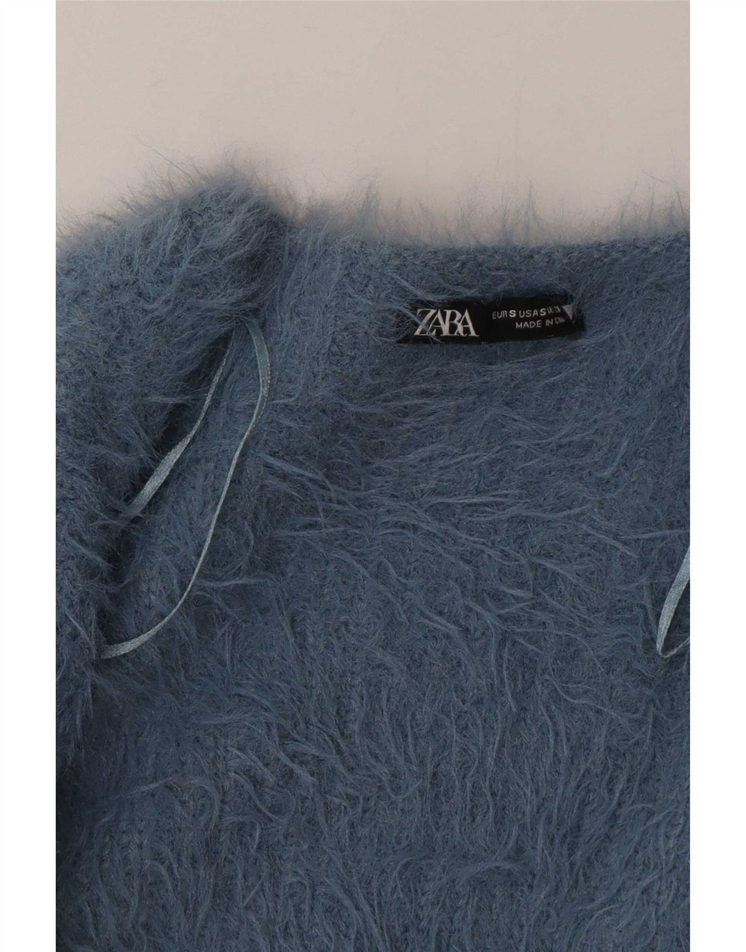 Zara Bolero Jumper pour femme UK 10 Petit Bleu