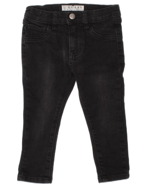 GUESS Jean skinny pour bébé fille 12-18 mois W18 L11 coton noir