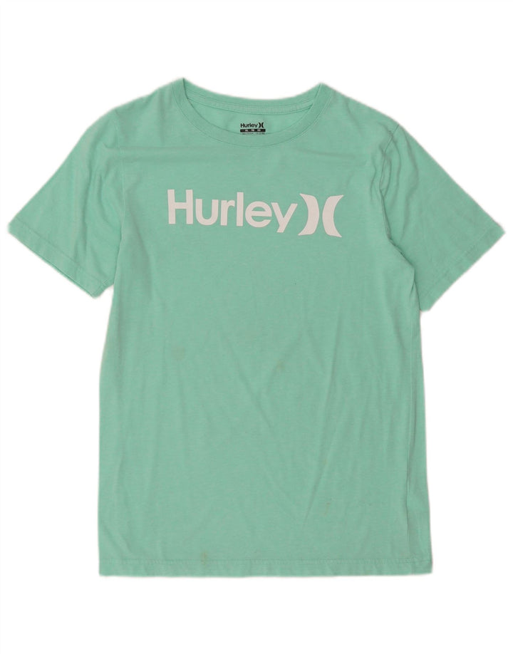 HURLEY T-Shirt Graphique Garçon 13-14 ans XL Vert Coton