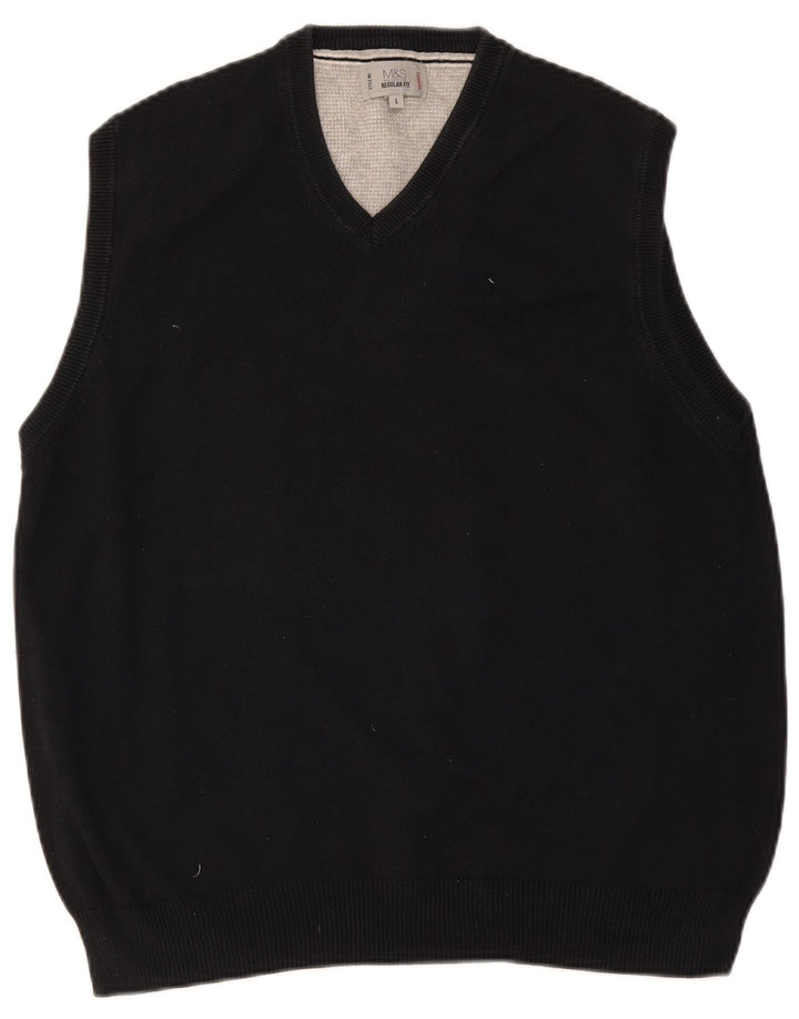 MARKS & SPENCER Débardeur coupe classique pour homme, grand, noir