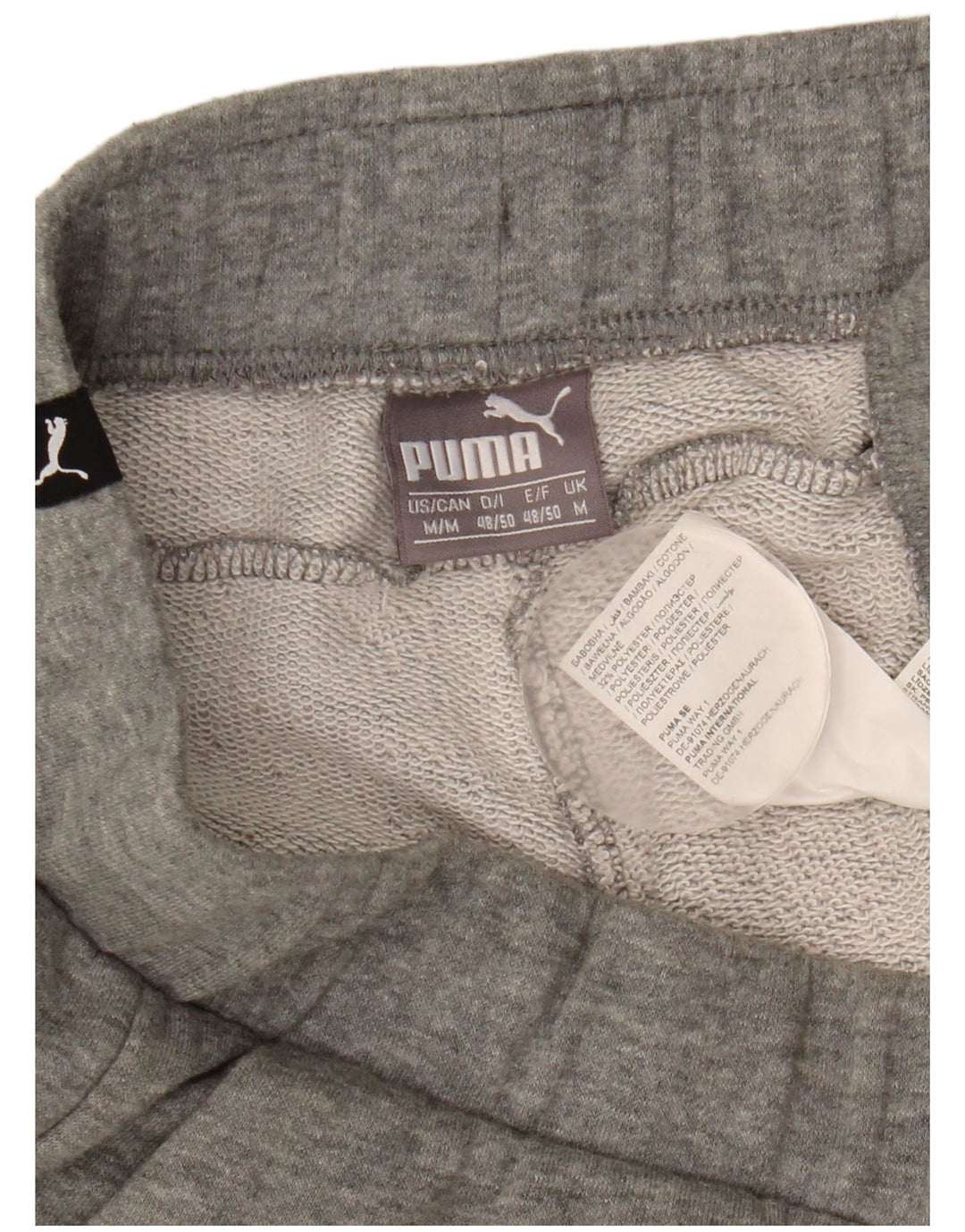 Puma Short Graphic Sport Homme Gris Moyen Flecked Cotton