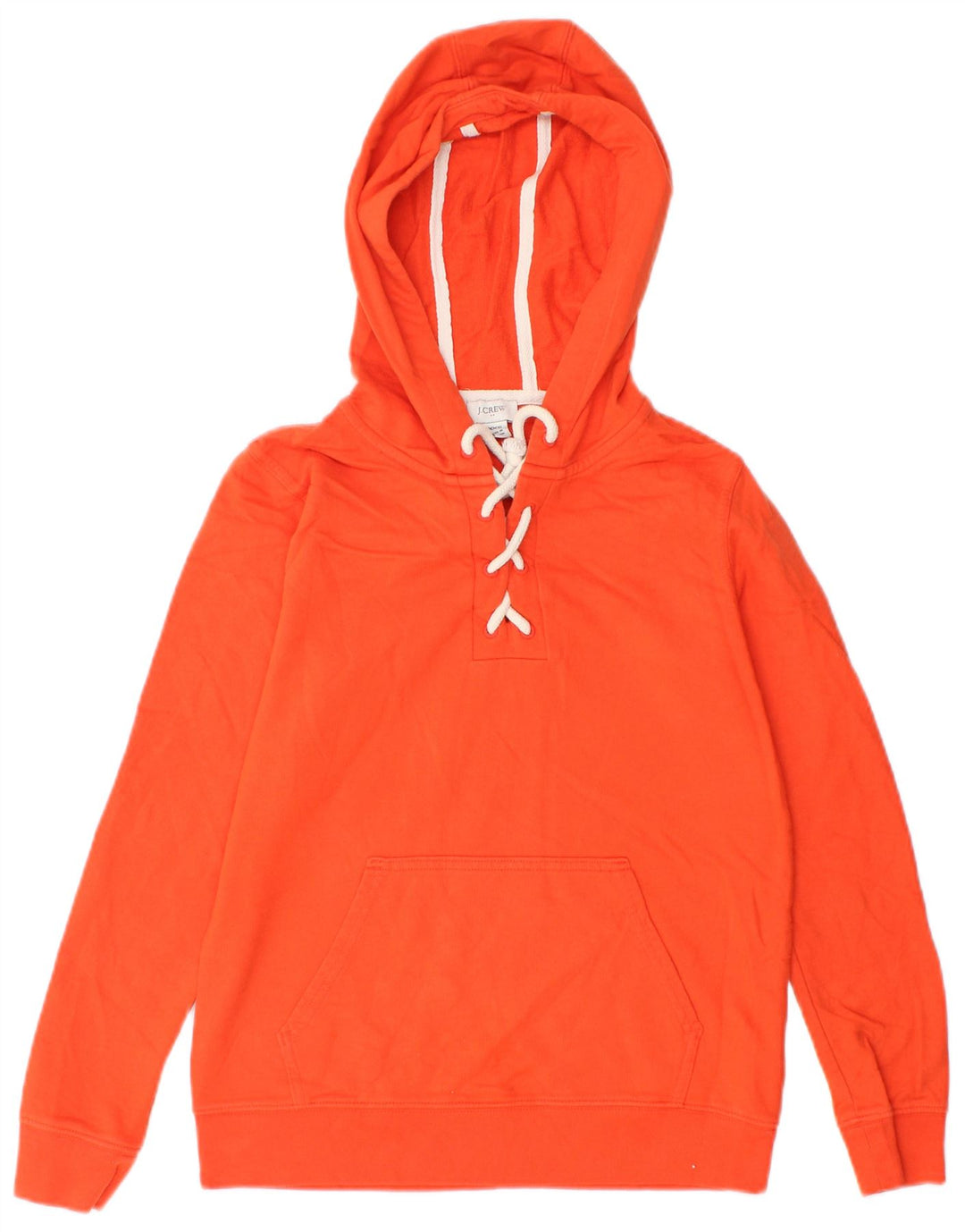J. CREW Pull à capuche pour femme UK 2 2XS Orange Coton