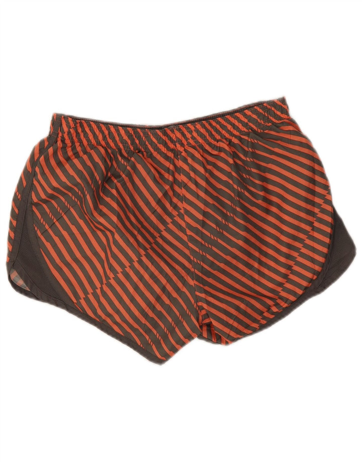 Umbro Short de Sport Homme Rayé Orange Moyen Polyester