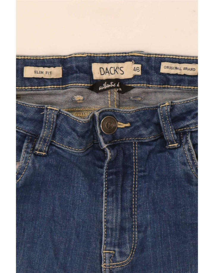 Dack's Jean Slim Homme IT 46 Petit W30 L29 Bleu