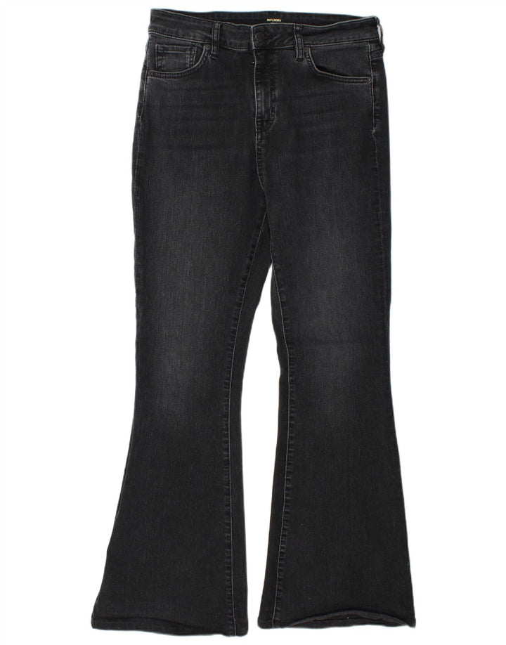 SUPERDRY Jean évasé Studio Femme W32 L32 Gris Coton