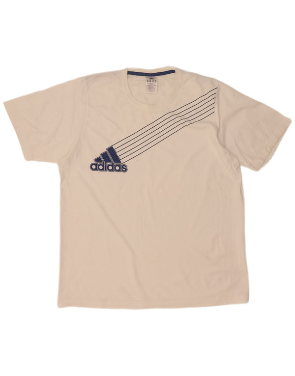 Adidas T-shirt graphique pour homme XL Blanc