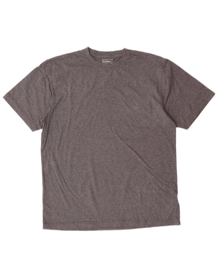 L.L.BEAN T-Shirt Coupe Traditionnelle Homme Gris Moyen Coton
