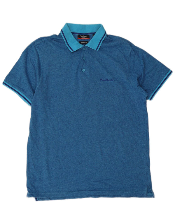 Pierre Cardin Polo Regular Fit Homme Bleu Moyen Coton