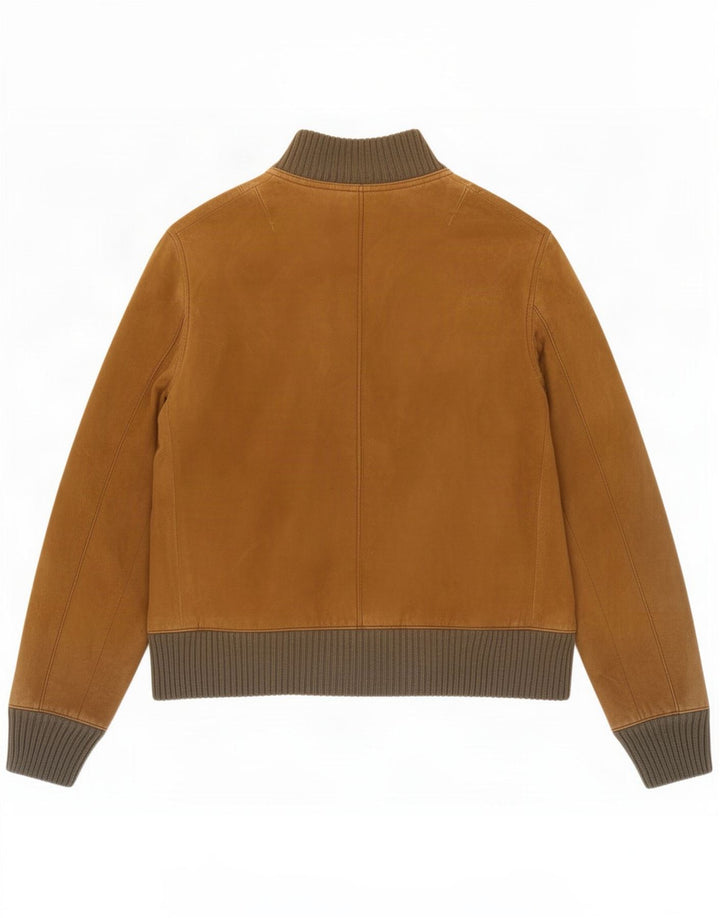 veste bomber en daim vintage pour homme UK 34 XS Marron