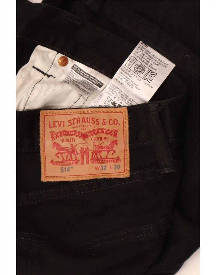 Levi's Jean Droit 514 Homme Noir W32 L30 Coton