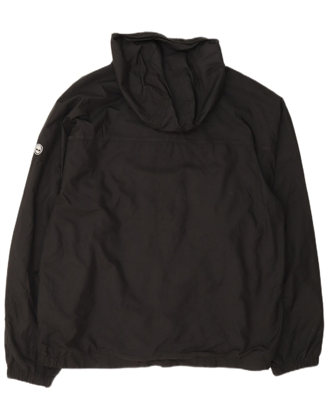 Timberland Veste de pluie à capuche pour homme UK 40 Large Noir Nylon